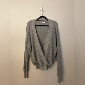 Astr Gray Women's Cardigan Sweater